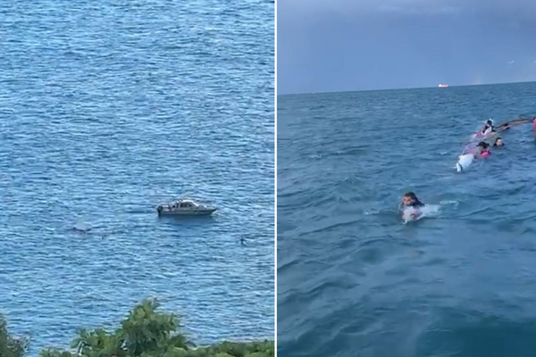 Olha o temporal: sete pessoas à deriva são resgatadas na Baía de Todos-os-Santos