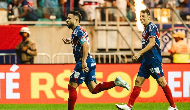 Bahia brilha na Fonte Nova, vence Atlético-MG por 3 a 0 e entra no G-6