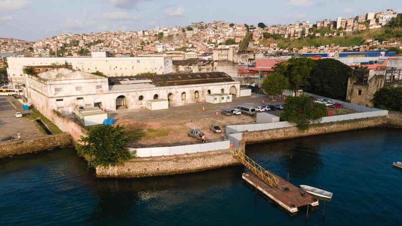 Ponte Salvador-Itaparica: Obras seguem avançando e canteiro para sondagem entra em funcionamento