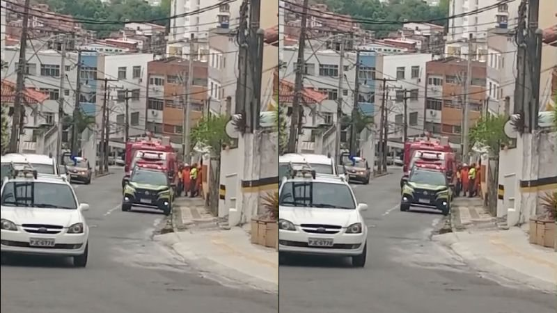 Princípio de incêndio atinge prédio na Graça