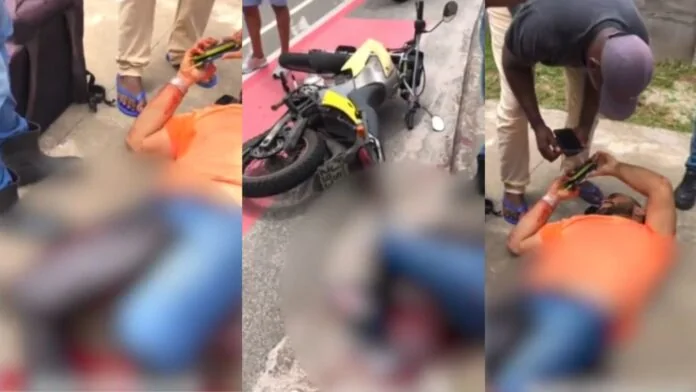 BRIGA DE TRÂNSITO NA PARALELA: deixa um motoboy  baleado na perna