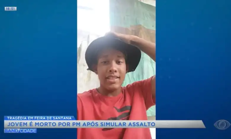 Jovem é morto por PM após simular assalto em Feira de Santana